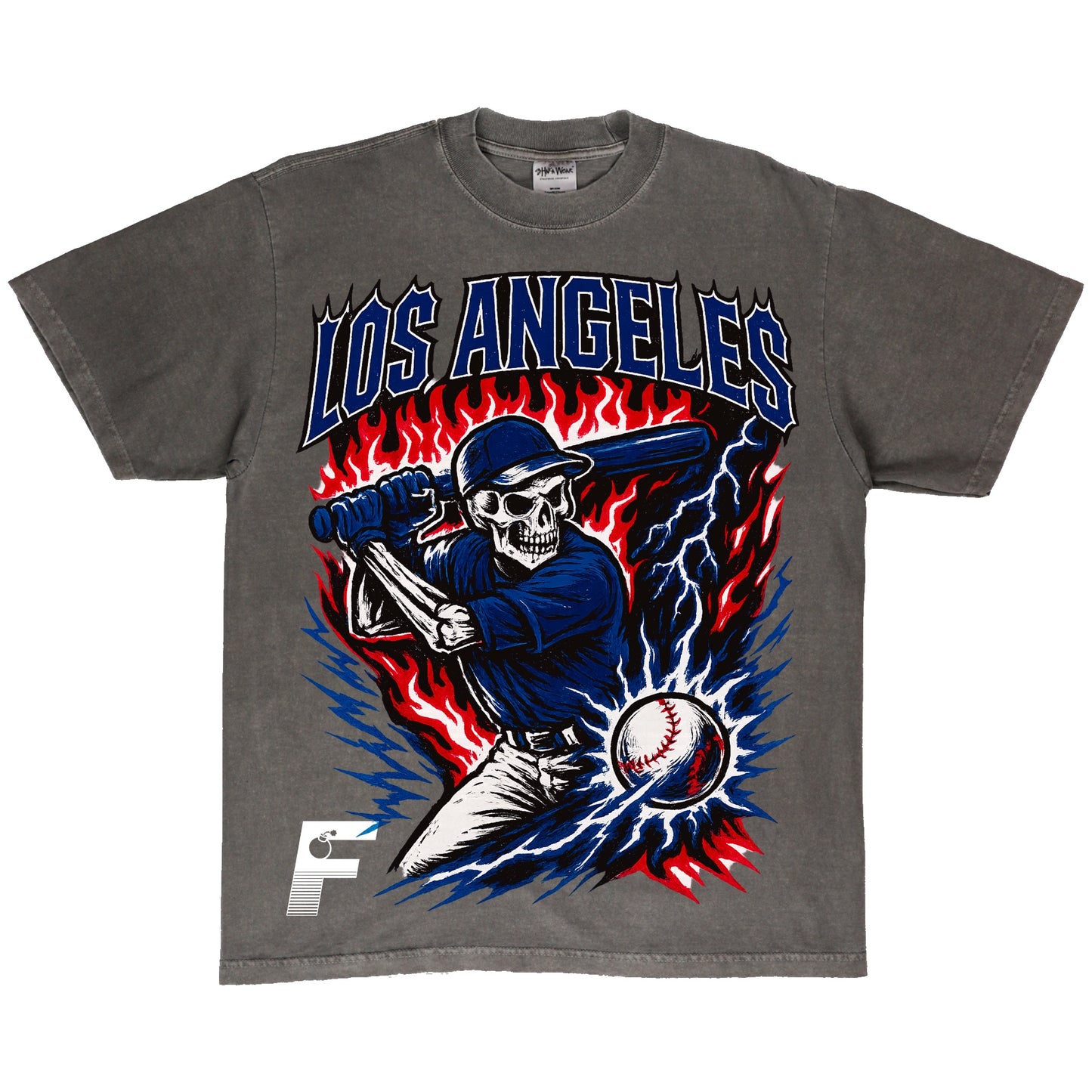 DODGERS SKULL TEE