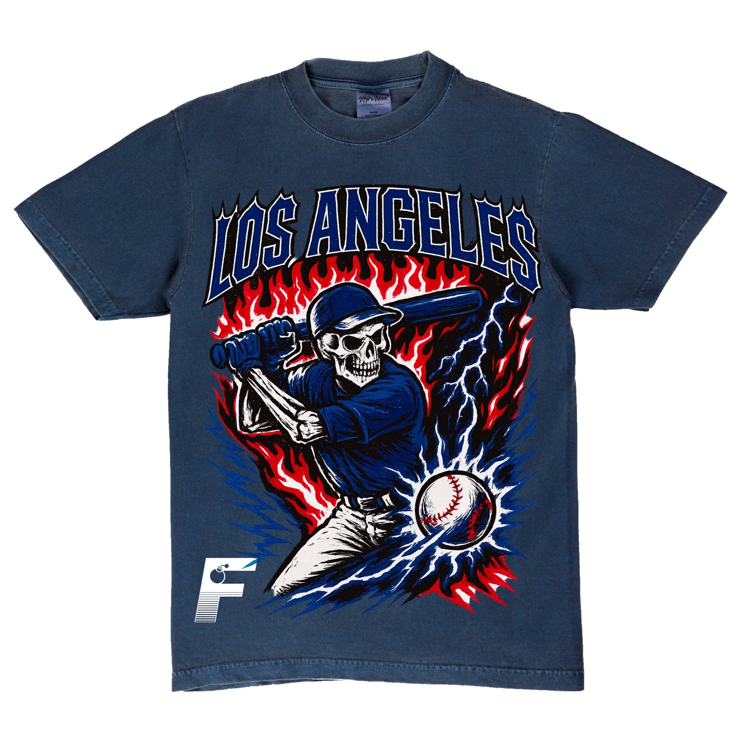 DODGERS SKULL TEE