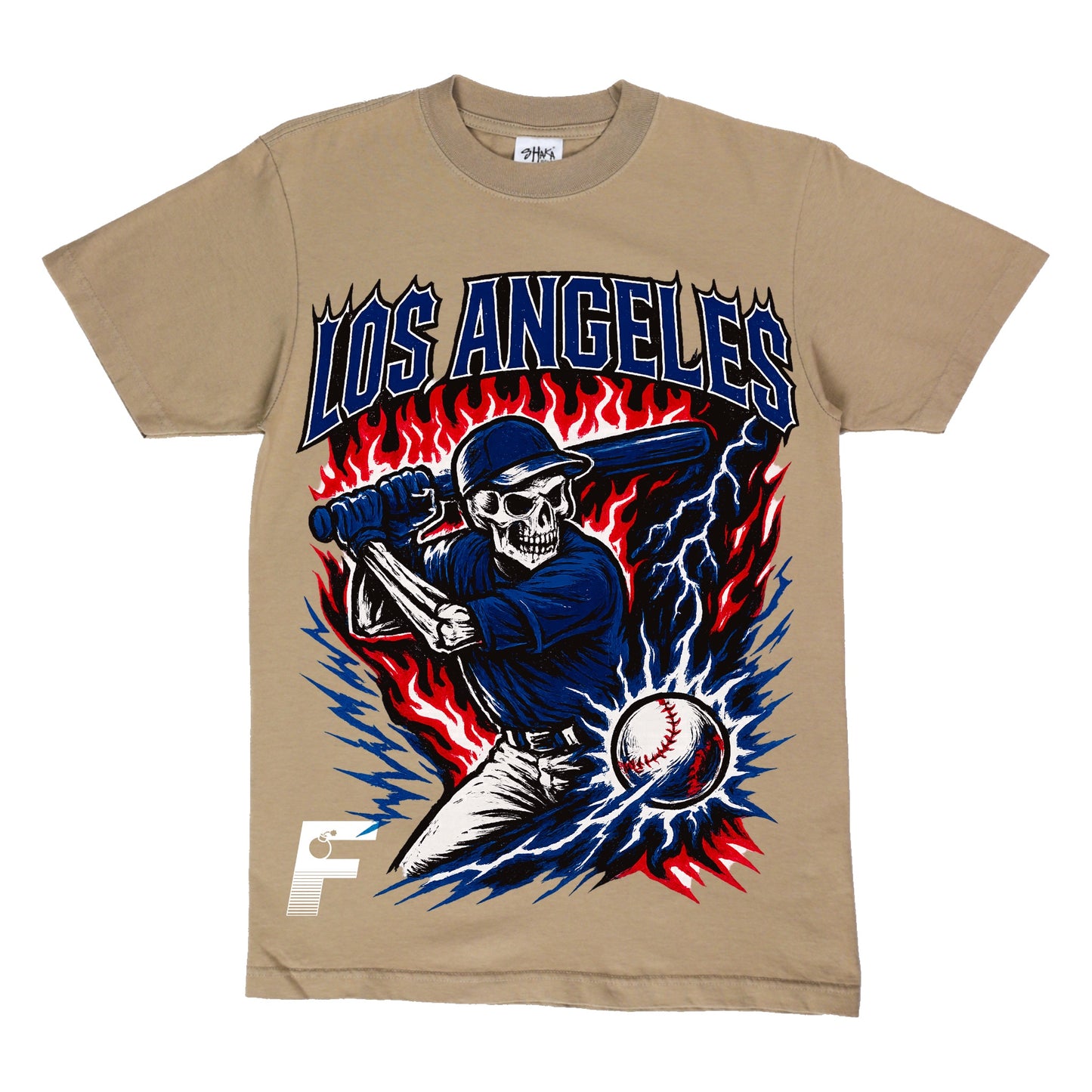 DODGERS SKULL TEE
