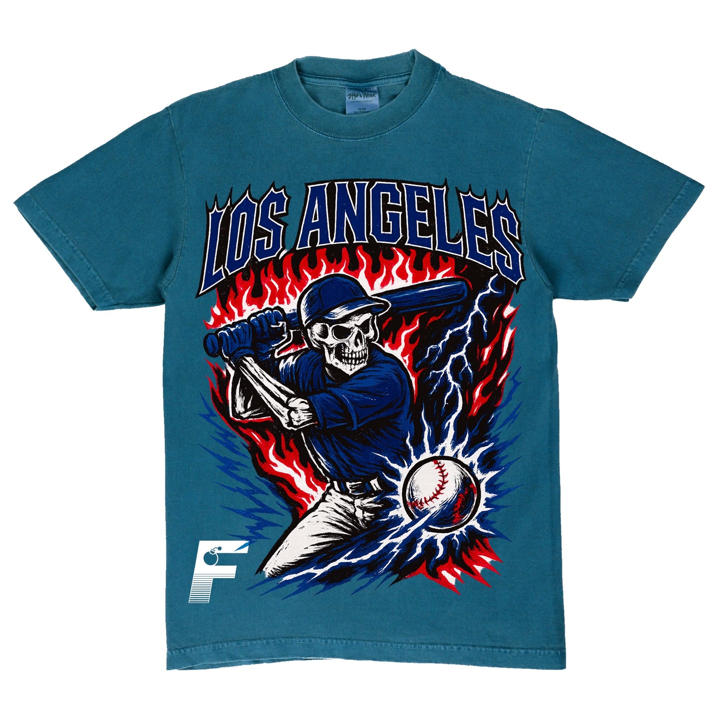 DODGERS SKULL TEE