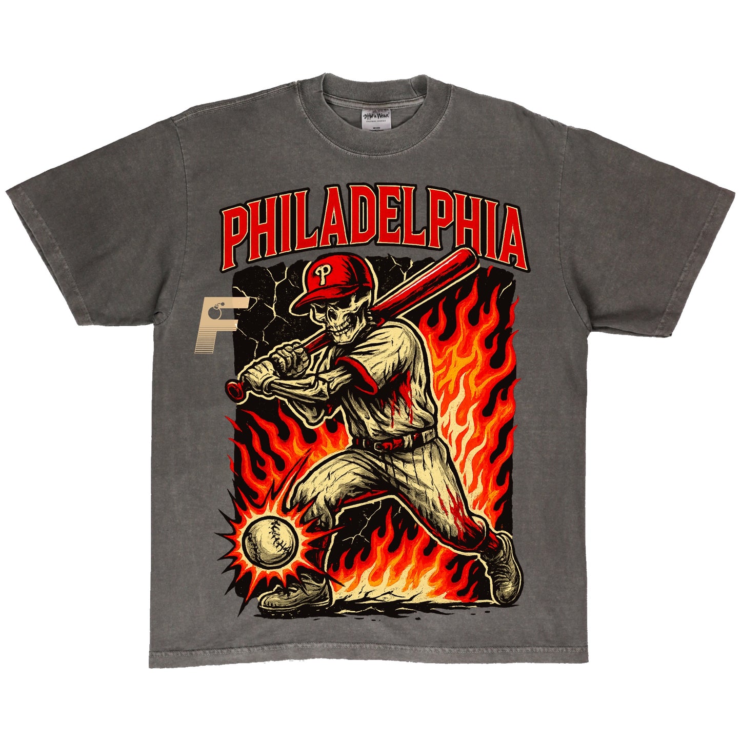 PHILLIES SKULL TEE