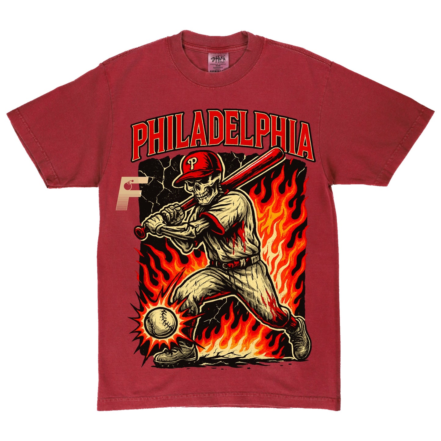 PHILLIES SKULL TEE