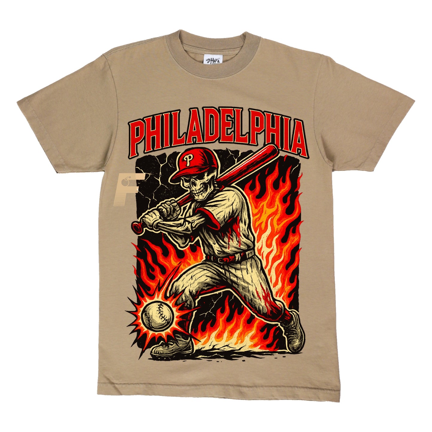 PHILLIES SKULL TEE