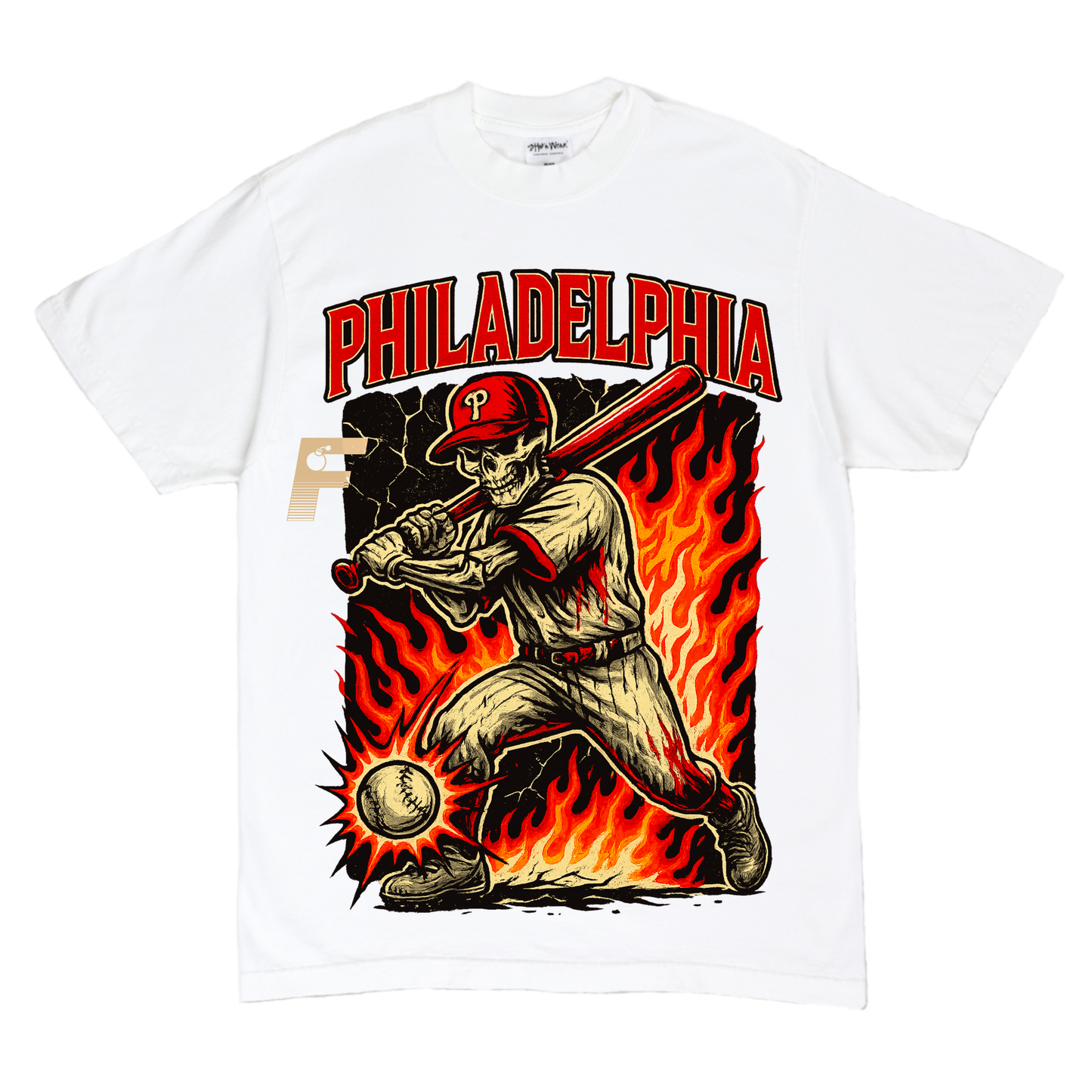 PHILLIES SKULL TEE