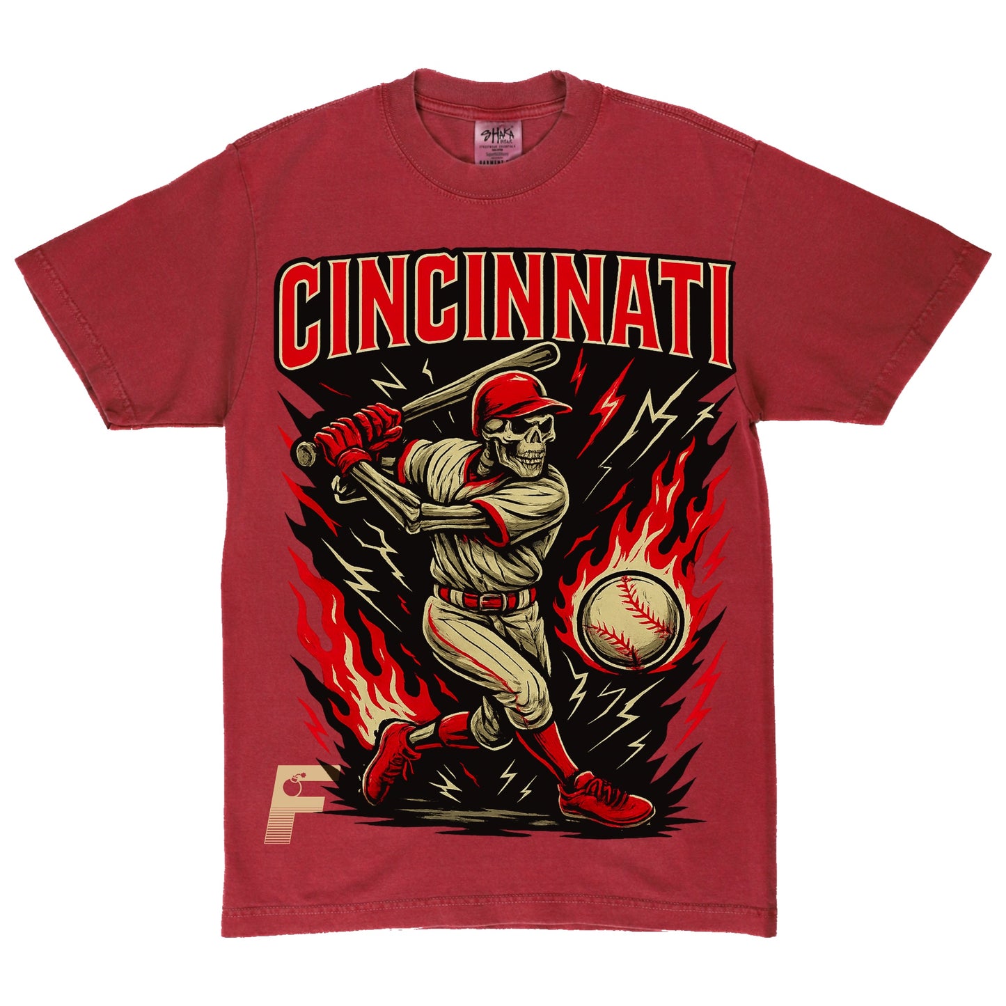 REDS SKULL TEE