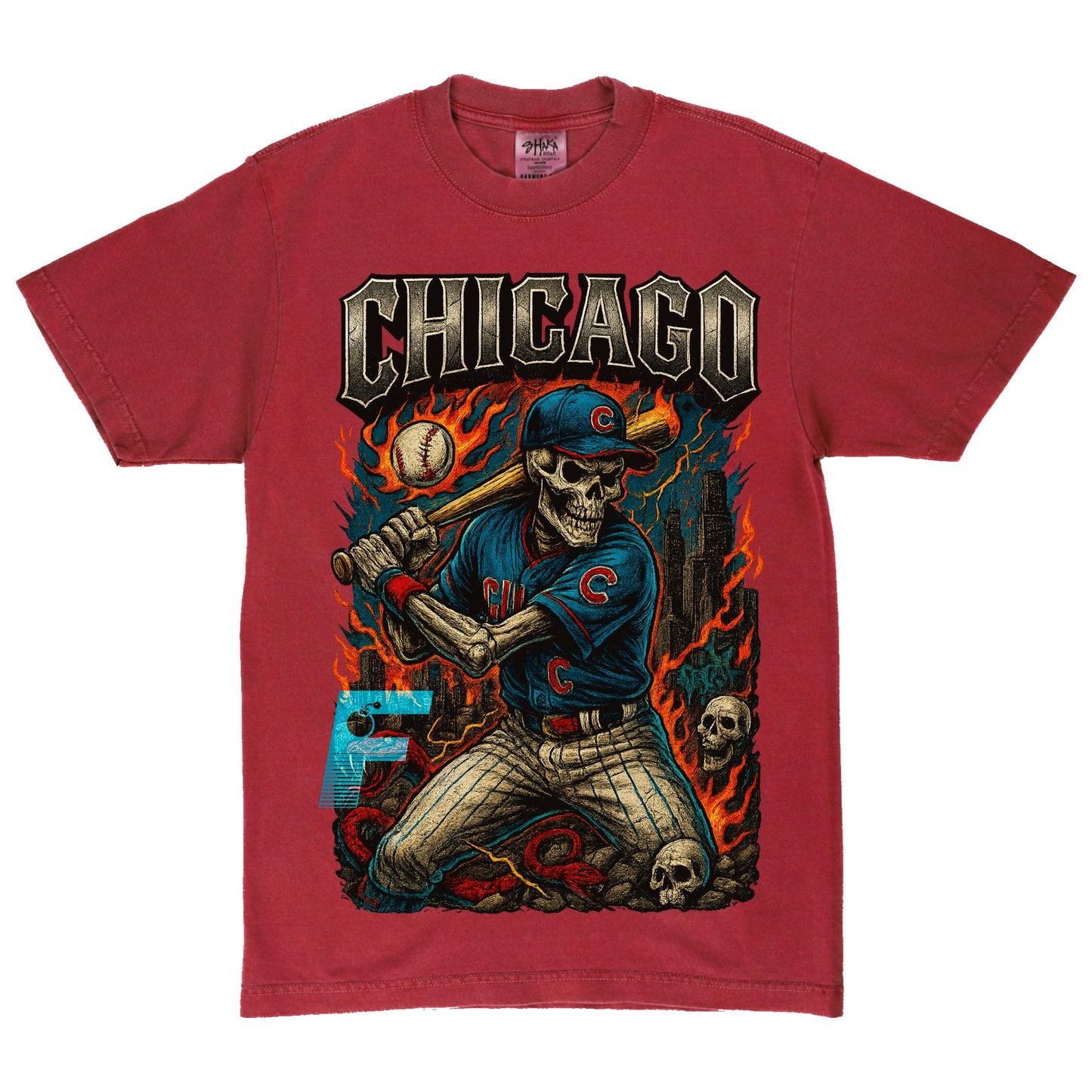CUBS SKULL TEE