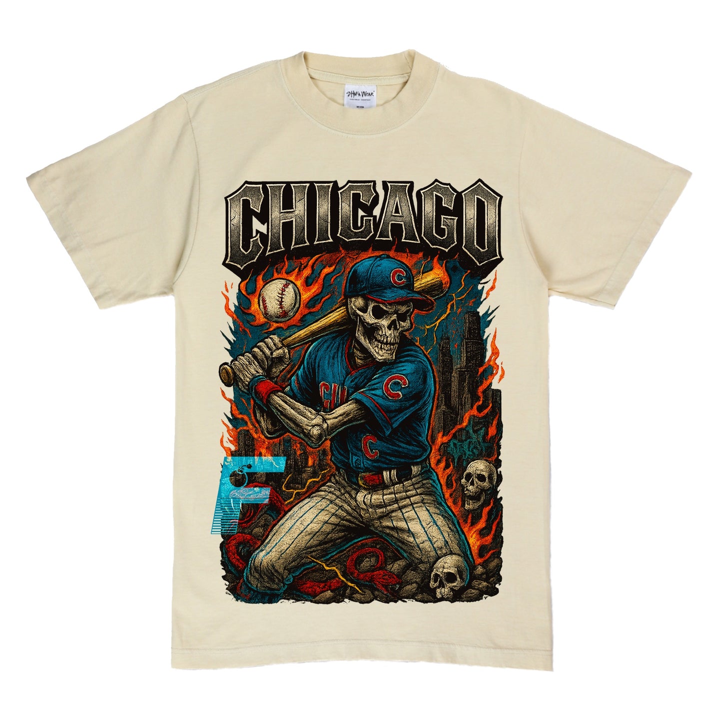 CUBS SKULL TEE