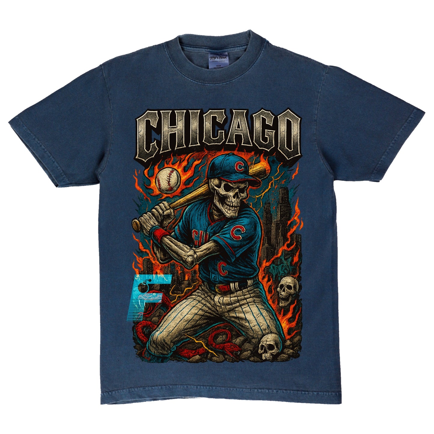 CUBS SKULL TEE