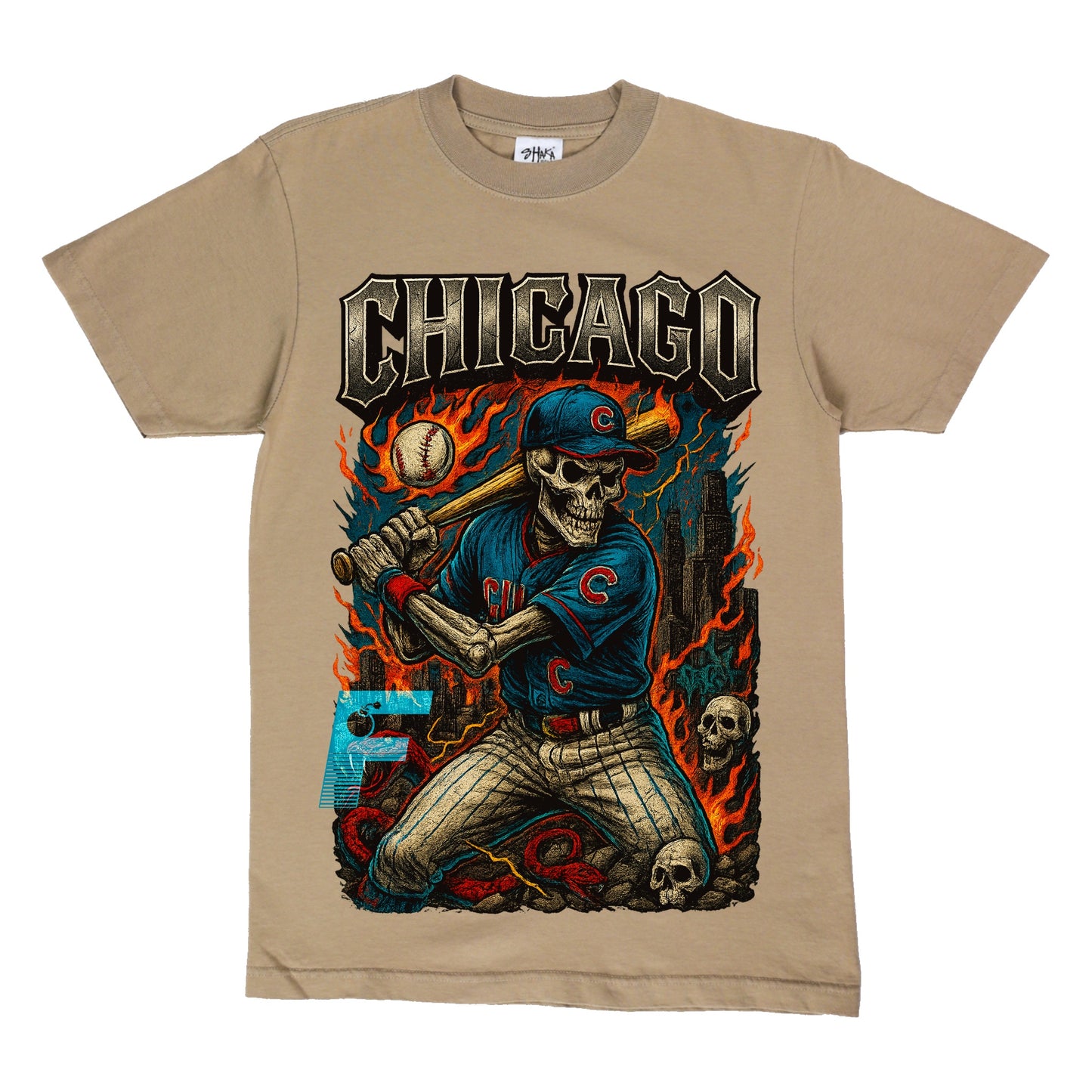 CUBS SKULL TEE