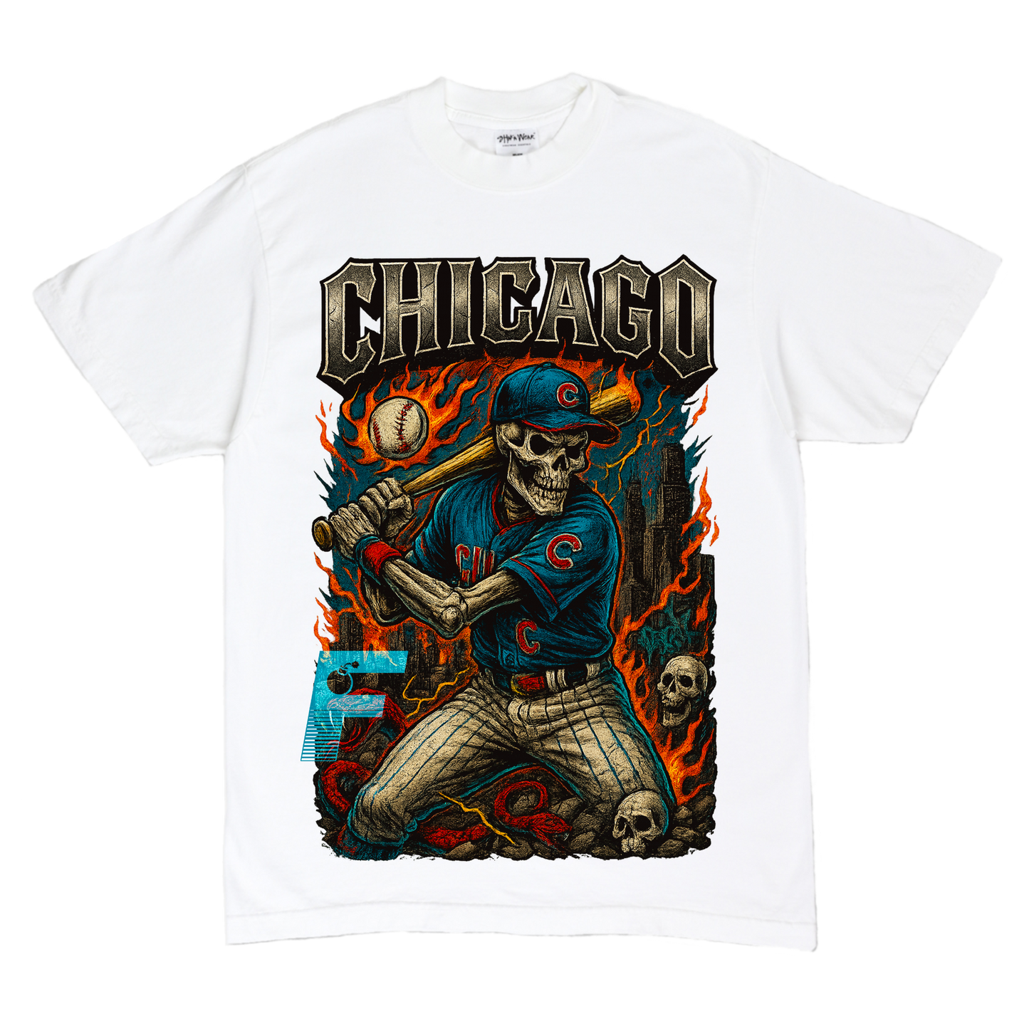 CUBS SKULL TEE