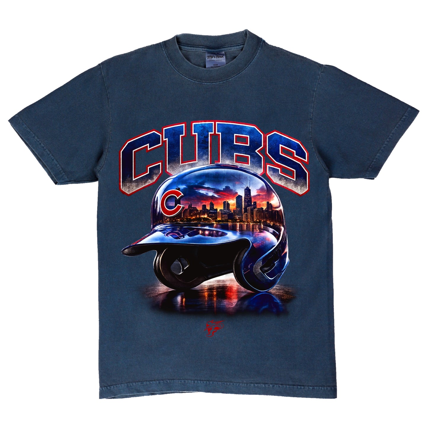 CUBS HELMET TEE