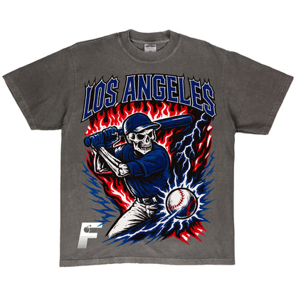 DODGERS SKULL TEE