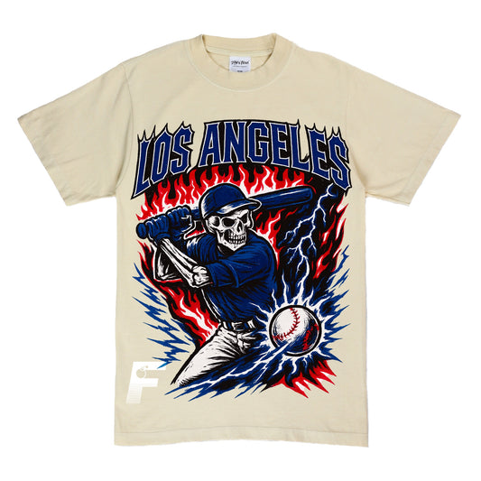 DODGERS SKULL TEE