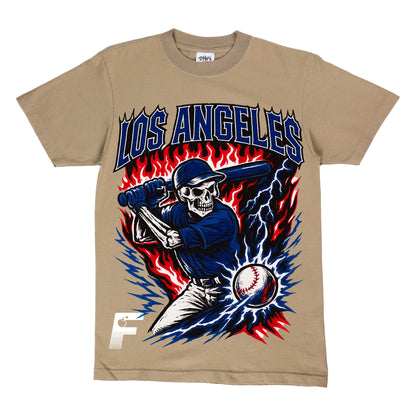 DODGERS SKULL TEE