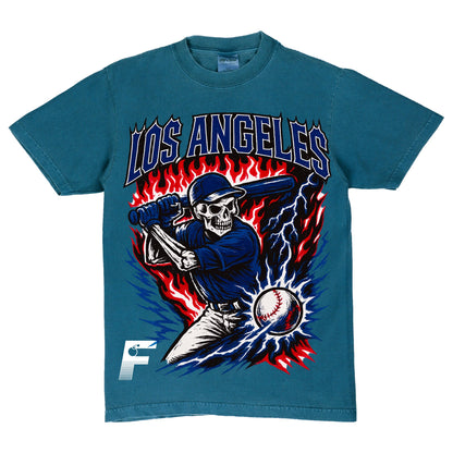 DODGERS SKULL TEE