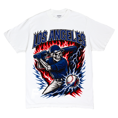 DODGERS SKULL TEE