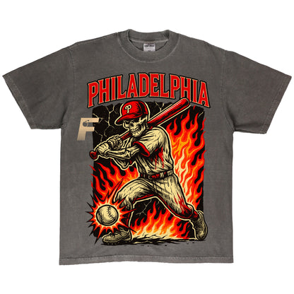 PHILLIES SKULL TEE