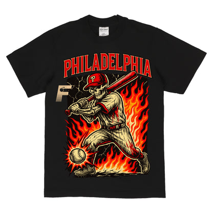 PHILLIES SKULL TEE