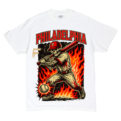 PHILLIES SKULL TEE